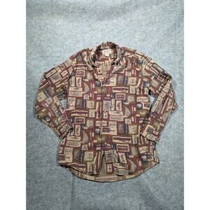 Woolrich All-Over Print Men’s M Fishing Outdoors Western L/Sleeve Button Shirt